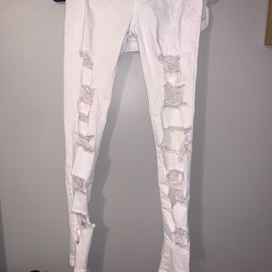 white american eagle jeans